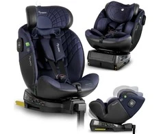 „Nukido Aero Line“ automobilinė kėdutė, juoda/tamsiai mėlyna, 0-36 kg, ISOFIX