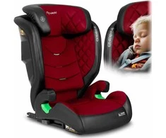 Automobilinė kėdutė Nukido Louis juoda - raudona, 15-36 kg ISOFIX