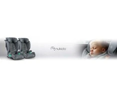 Automobilinė kėdutė Nukido Louis pilka 15-36 kg ISOFIX