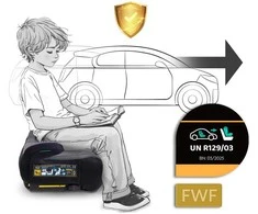 Automobilinė kėdutė, paaukštinimas Isofix 22–36 kg Louis Nukido 710201