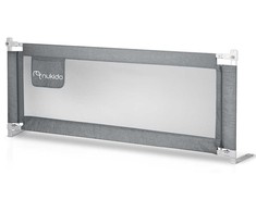 Lovos apsauginis turėklas, apsauginiai varteliai, spyna, 200 cm, Nukido NK-227, pilkas