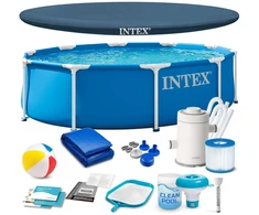 INTEX 28202ND lauko baseinas su rėmu 305 x 76 cm, 15 vienetų rinkinyje