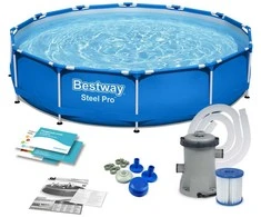Bestway Karkasinis baseinas 366 cm x 76 cm 7in1 Siurblys + Filtras 56681