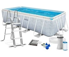 Karkasinis sodo baseinas 400 x 200 x 100 cm 4 viename INTEX 26780
