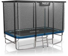 Batutas prostokątna 12x8ft/366x244cm su išoriniu tinklu ir kopėčiomis Neo-Sport