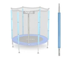 Apatinis batuto stulpas su lauko tinklu 1,4 m, mėlynas, Neo-Sport