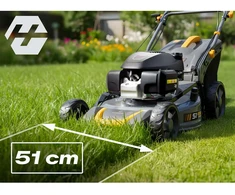 Benzininė vejapjovė su diskų įtaisu 51 cm 70 l Honda 202cc 5,7KM + olej Humberg HM-603