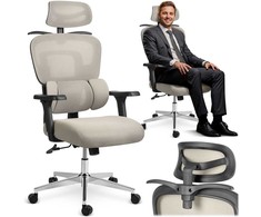 Ergonomiška biuro kėdė su tinklelio atlošu, reguliuojamomis funkcijomis, juosmens atrama, namams ir biurui, patogi stalo kėdė, vadovo kėdė
