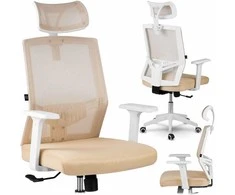 Sofotel Biuro kėdė su mikrotinkliniu audiniu, ergonomišku dizainu, reguliuojama galvos atrama, pakreipimo mechanizmu, kvėpuojančia danga, patogiu sėdėjimu