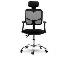 Ergonomiška biuro kėdė, kvėpuojantis tinklinis atlošas, reguliuojamas aukštis, supimo funkcija, patogi kompiuterio kėdė namų biurui
