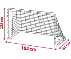 Futbolo vartai Neo-Sport 183 x 122 x 61 cm NS-492 juodi