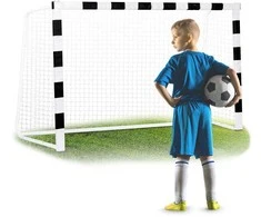 Futbolo vartai 300 x 200 x 90 cm NS-465 juodi ir balti