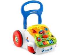 Edukacinis vaikštynė su muzika 2 viename RK-744 Ricokids baltas
