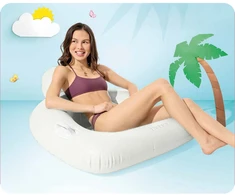 INTEX 56801 baltas plaukimo kėdės čiužinys