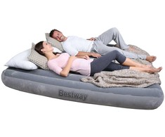 Karalienės dydžio aksominis čiužinys, 203 x 152 x 25 cm, „Bestway 67541“.