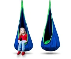 Neo-Sport Cocoon pakabinama vaikiška kėdė, mėlynos spalvos