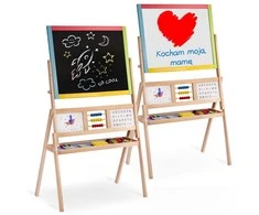 Ricokids didelė magnetinė kreidinė lenta su besisukančiu laikrodžiu – daugiaspalvė