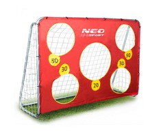 Neo-Sport Dideli futbolo vartai, 215 x 153 x 76 cm + taikinio kilimėlis