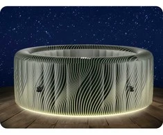 Pripučiamas kubilas, 6 asmenų SPA, nešiojamas sūkurys, lauko poilsis, šildomas burbulinis SPA