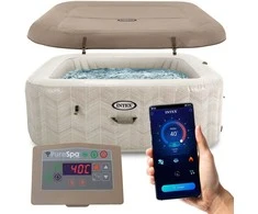 Intex Pripučiamas kubilas, 4 asmenų SPA su hidromasažu, nešiojamas sūkurinis baseinas, namų SPA su šildytuvu ir filtru