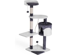 Katės draskyklė 112 cm DR-261 Pethaus pilka ir balta