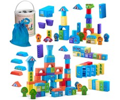 Mediniai lavinamųjų kaladėlių komplektai RK-871 Ricokids