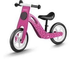 „Ricokids RC-614“ rožinis medinis balansinis dviratukas
