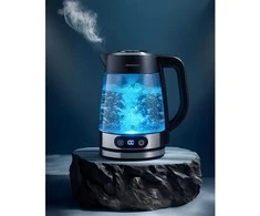 Elektrinis virdulys stiklinis su temperatūros reguliavimu 1,8l 2200W Berdsen BD-715