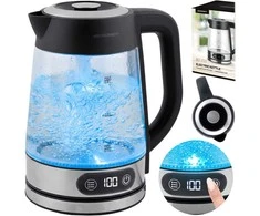 Elektrinis virdulys stiklinis su temperatūros reguliavimu 1,8l 2200W Berdsen BD-715
