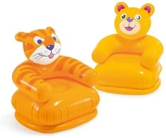 Pripučiamas fotelis vaikams Cheerful Animals 65 x 64 cm Intex 68556 meškiukas