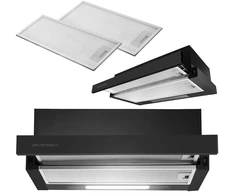 Gartraukis Teleskopinis virtuvės gaubtas Berdsen BT-241 juodas 60 cm