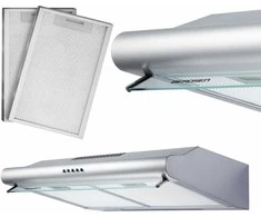 Gartraukis Virtuvės gaubtas po spintele - 50 cm Berdsen BE-10-A INOX absorberis