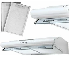 Po spintele montuojamas virtuvės gartraukis – 50 cm sugeriamasis „Berdsen BE-10-A“ baltas