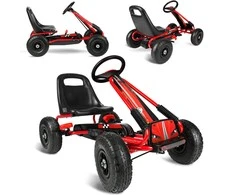 Ricokids Vaikiškas pedalinis gokartas RK-594 raudonas