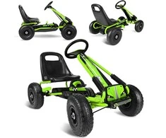 Ricokids Vaikiškas pedalinis gokartas RK-594 žalias