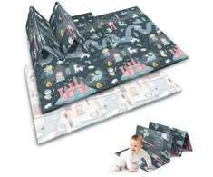Mokomasis dvipusis putplasčio kilimėlis 200x150x1cm Nukido