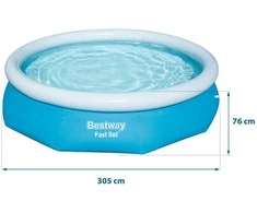 „Bestway 57266“ 305 x 76 cm sodo išplėtimo baseinas