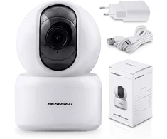 IP kamera, 3MP, besisukantis kūdikių monitorius, Berdsen BD-940, balta
