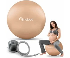 Nukido Nėščiųjų aerobikos kamuolys 65 cm NS-951 smėlio spalvos