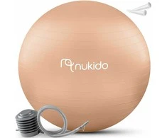 Nukido Nėščiųjų aerobikos kamuolys 65 cm NS-951 smėlio spalvos