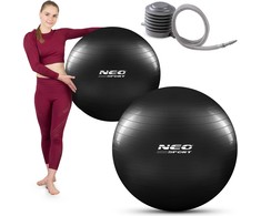 Neo-Sport Mankštos kamuolys 75 cm NS-952 juodas
