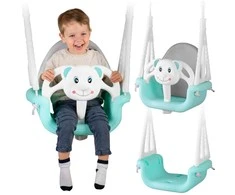 Ricokids Vaikiškos sūpynės Bear 3in1, turkio spalvos