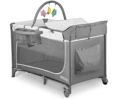 Kelioninė lovelė 125x65x78cm RK-241 pilka
