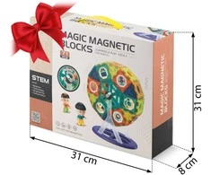 Magnetinės kaladėlės su karusele RK-769 Ricokids
