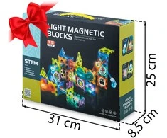 Magnetinės kaladėlės su apšvietimu RK-763 Ricokids
