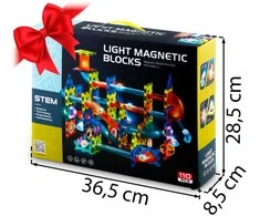 Magnetiniai kaladėlės su šviesa RK-763 Ricokids