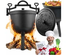 Ketaus katilas 8l medžioklės kepsniams laužo kepsniui BD-482 348200