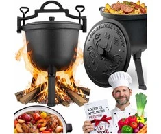 Berdsen Emaliuotas ketaus puodas 8 l laužui ir griliui BD-481 348100