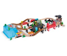 Medinis miesto traukinių rinkinys 100 dalių RK-879 Ricokids