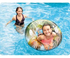 Žalias palmių formos plaukimo ratas 97 cm XL INTEX 58263